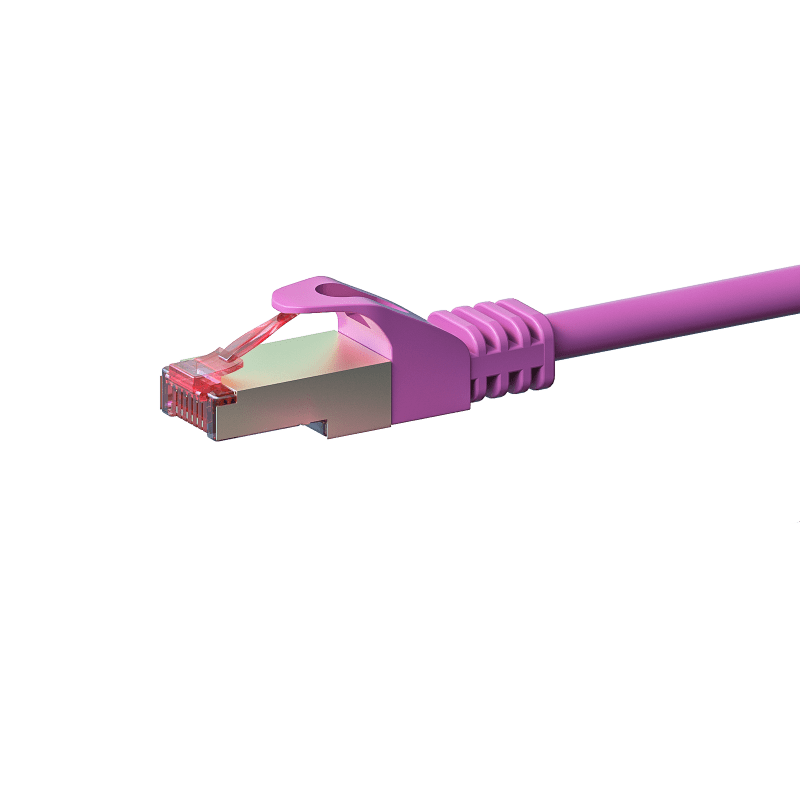 CAT6 Kabel LSOH S-FTP - 0,25 Meter - rosa