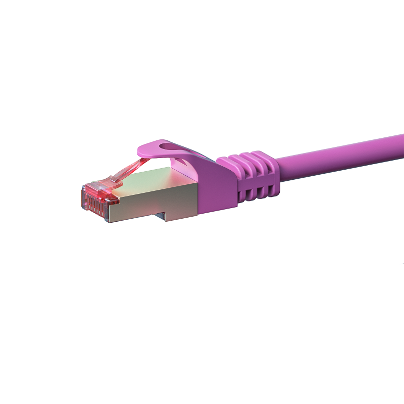CAT6 Kabel LSOH S-FTP - 2 Meter - rosa