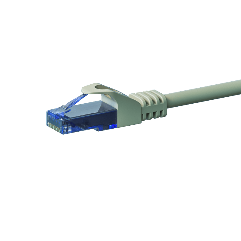 UTP CAT6a patchkabel 1m grijs - 100% koper