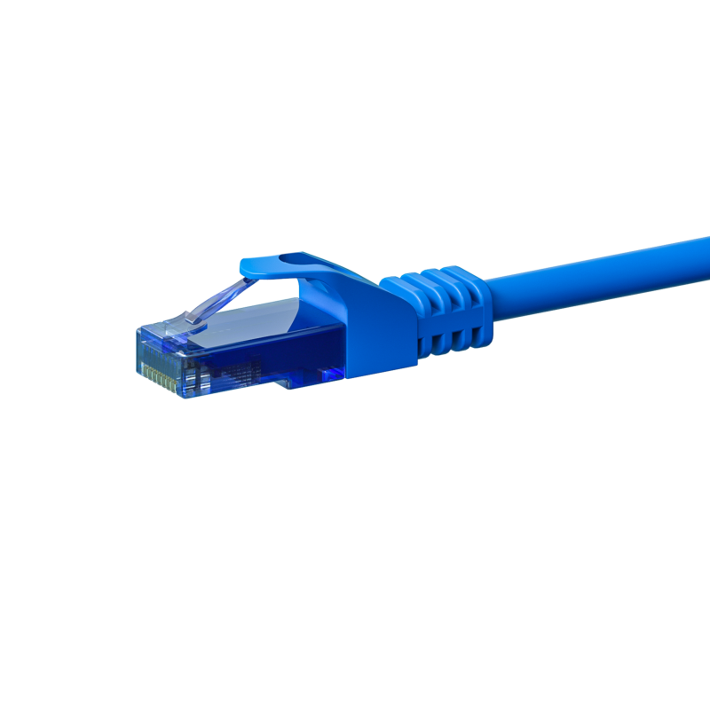 UTP CAT6a 0,15m blau - 100% Kupfer