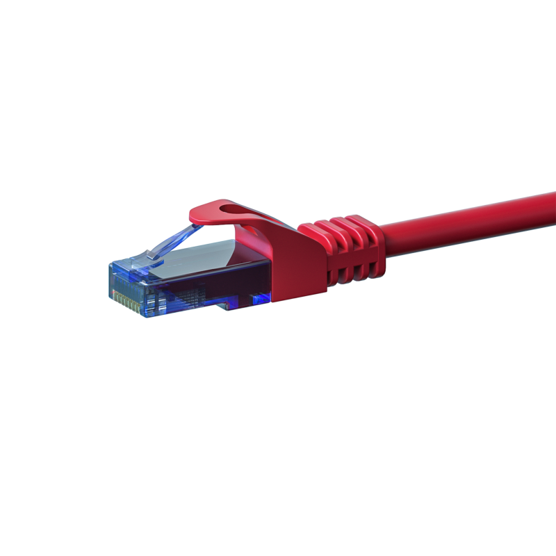 UTP CAT6a 0,15m rot - 100% Kupfer