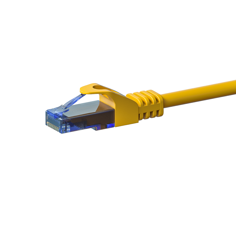 UTP CAT6a patchkabel 30m geel - 100% koper