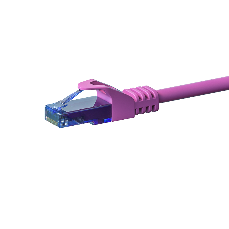 UTP CAT6a 0,25m rosa - 100% Kupfer