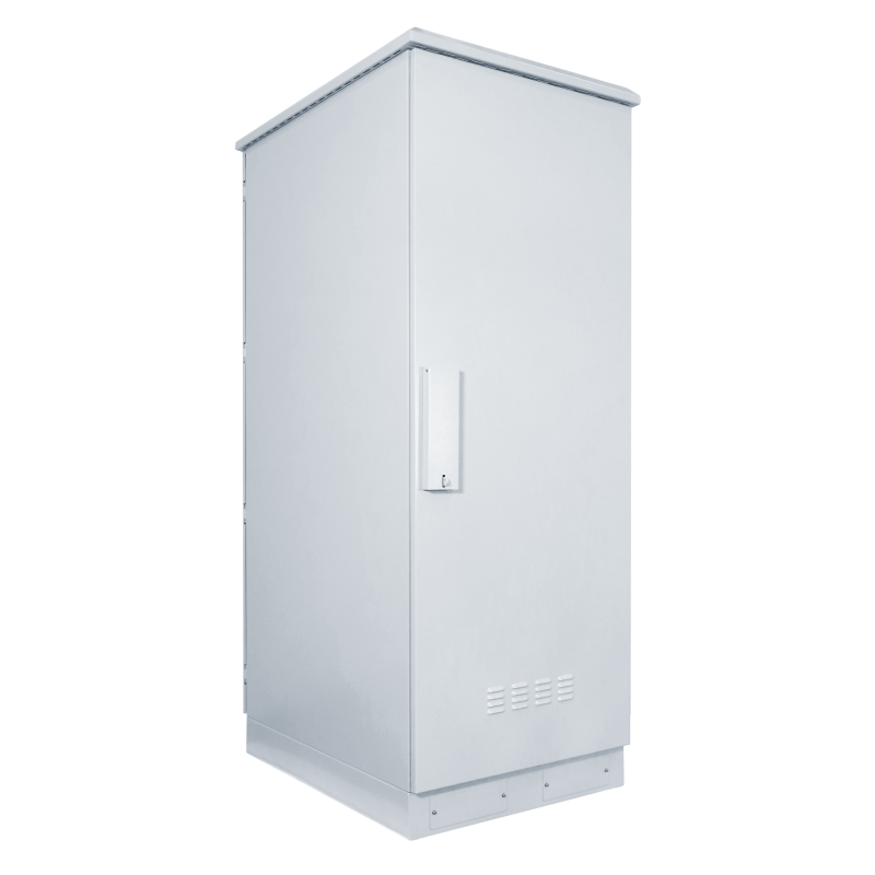 22 HE 19 Zoll Outdoor Netzwerkschrank mit Glastür 600 x 600 x 1200 mm (BxTxH)
