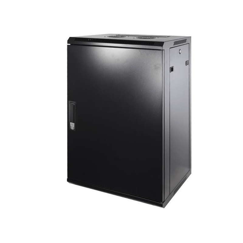 18 HE Netzwerkschrank, Wandschrank, mit Metalltür 600 x 600 x 900mm (BxTxH)