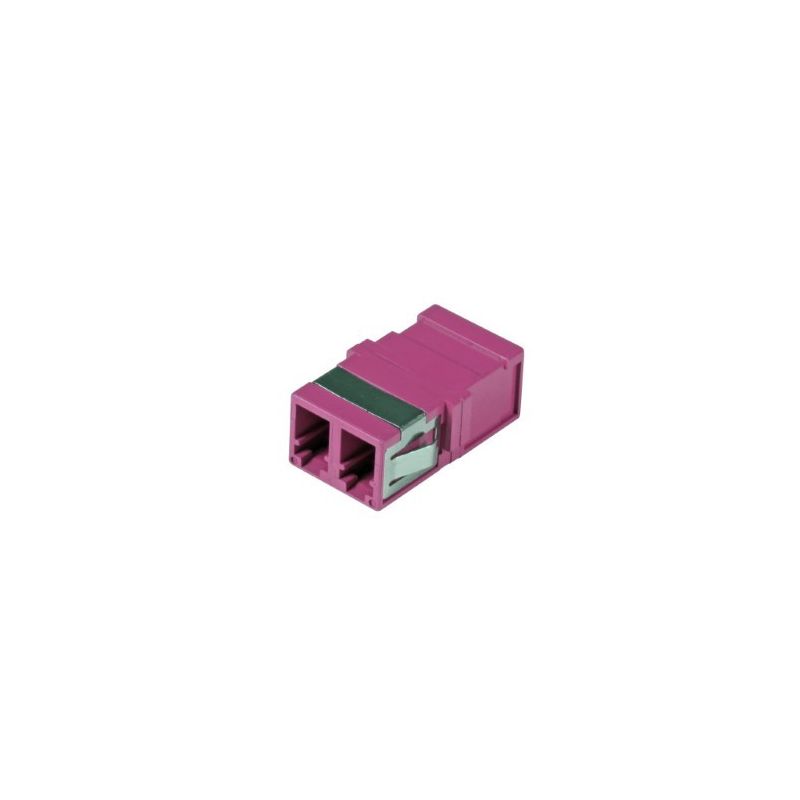 Singlemode Keystone-Glasfaserkupplung LC-LC Duplex - lila