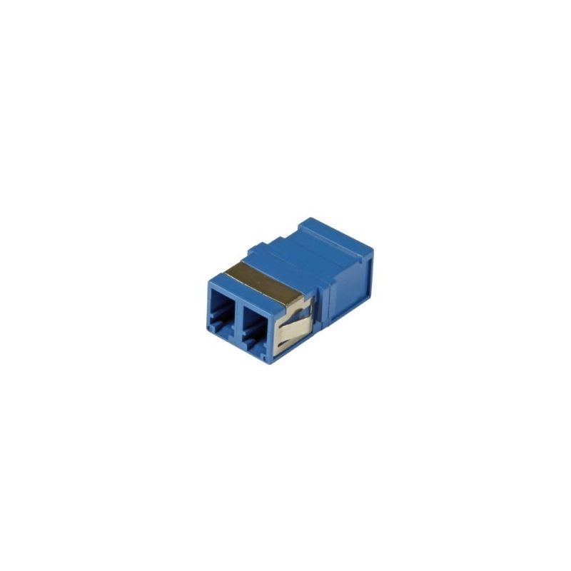 Singlemode Keystone-Glasfaserkupplung LC-LC Duplex - blau