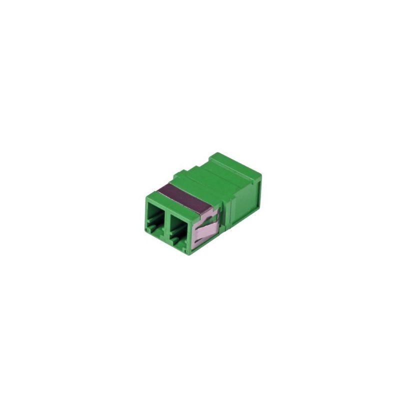 Singlemode Keystone-Glasfaserkupplung LC-LC Duplex - grün