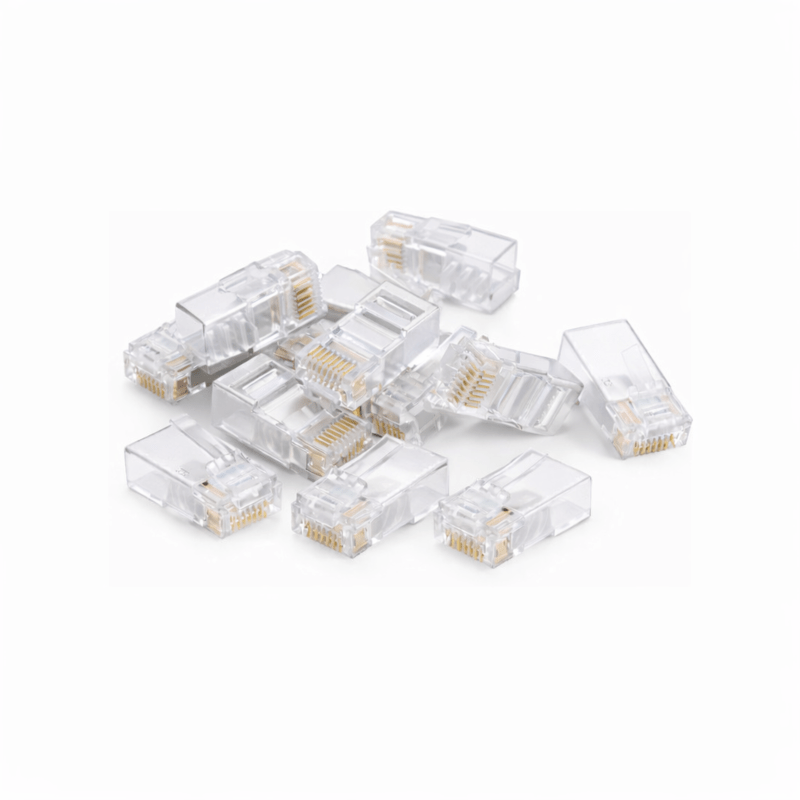 DANICOM UTP RJ45 CAT6a Netzwerkstecker - für Starrleiter - 10 Stück