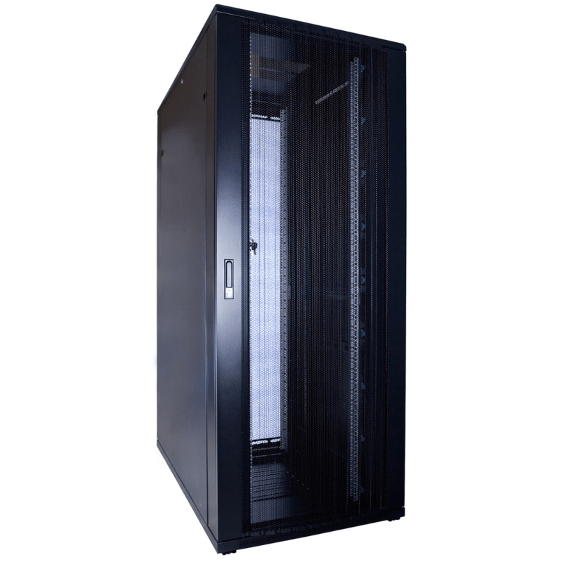 42 HE 19 Zoll Netzwerkschrank mit perforierten Türen 800 x 1200 x 2000 mm (BxTxH)