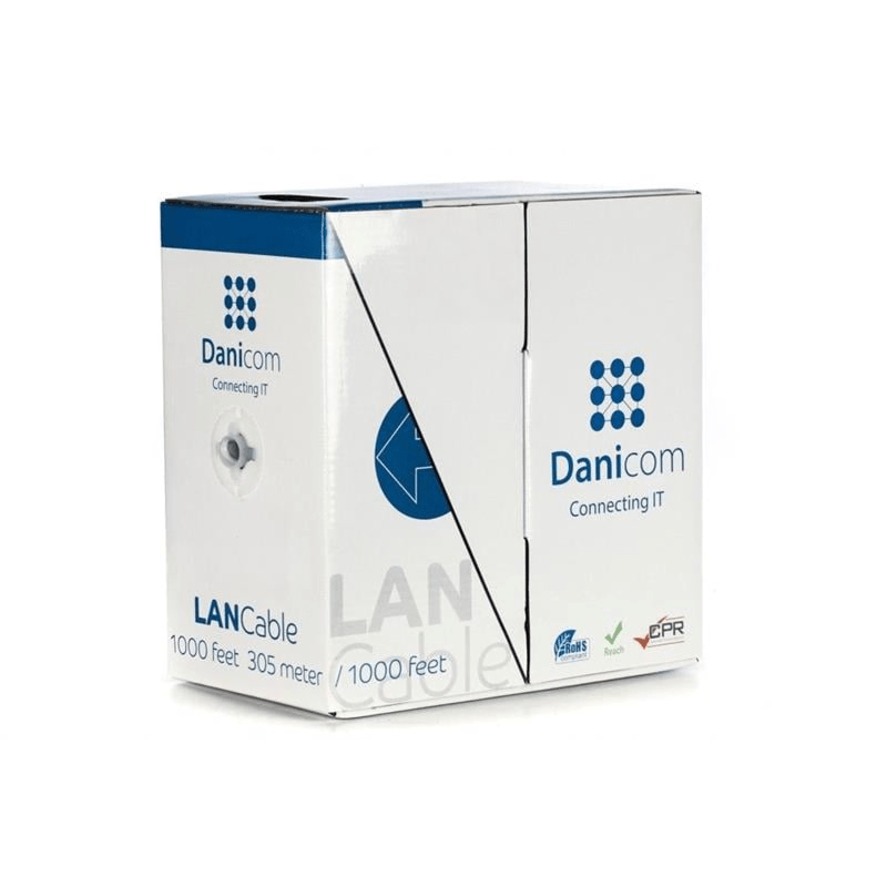 CAT6 Netzwerkkabel Flexibel - S/FTP - 305 Meter - grau CCA