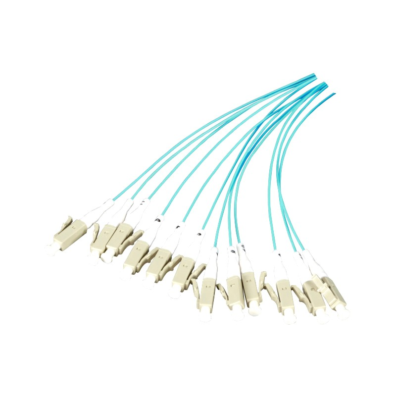 Set OM3 Glasfaser Pigtail LC - türkis