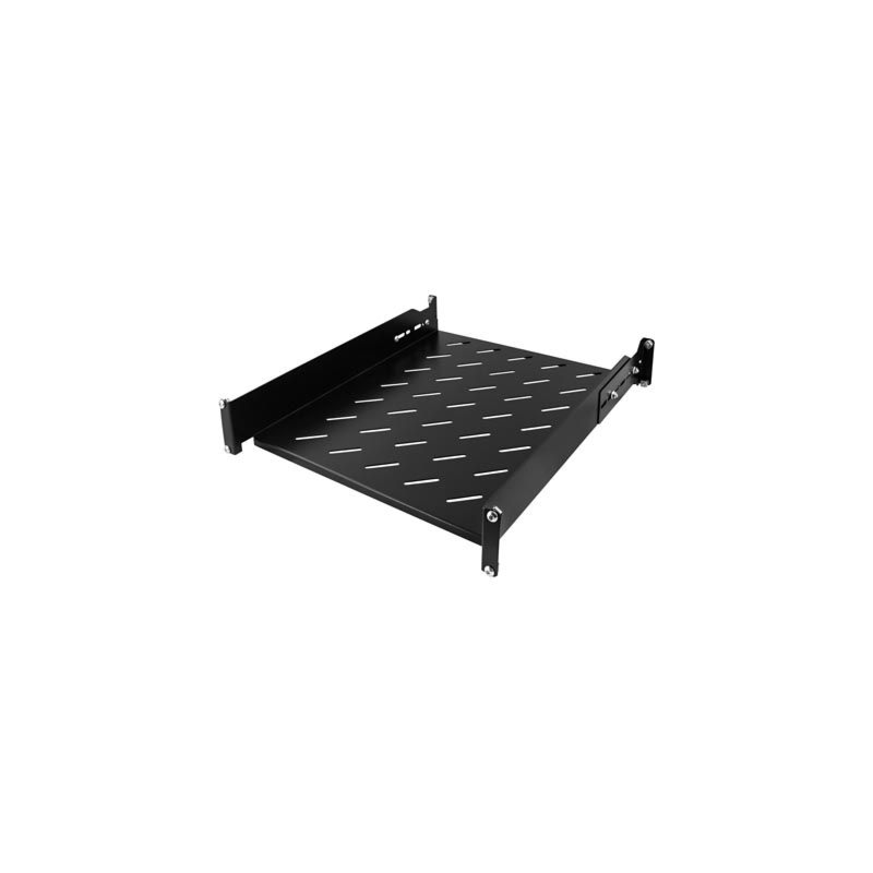 2U verstellbarer Fachboden, 19-Zoll, 550–680 mm Tiefe