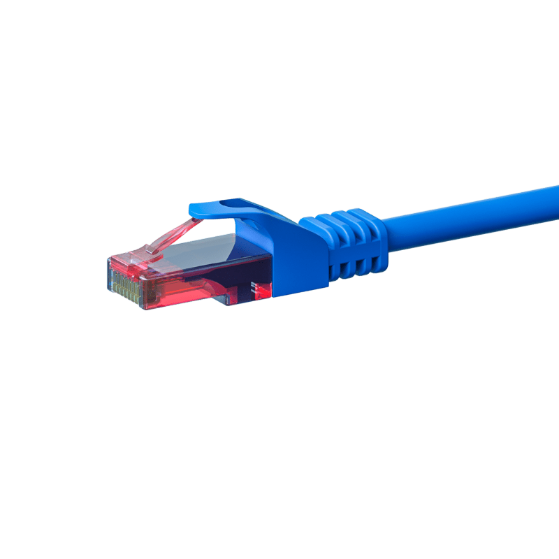CAT6 Kabel U/UTP - 5 Meter - blau - 100% Kupfer