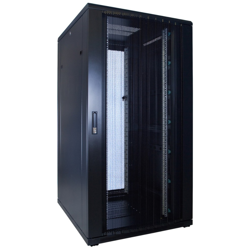 32 HE 19 Zoll Netzwerkschrank mit perforierter Tür 800 x 1200 x 1600 mm (BxTxH)