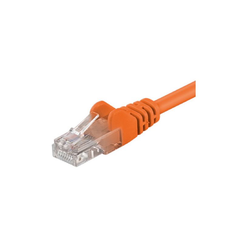 CAT5e Kabel U/UTP - 0,25 Meter - orange - CCA