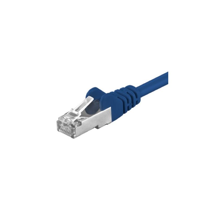 CAT5e Kabel FTP - 0,25 Meter - blau