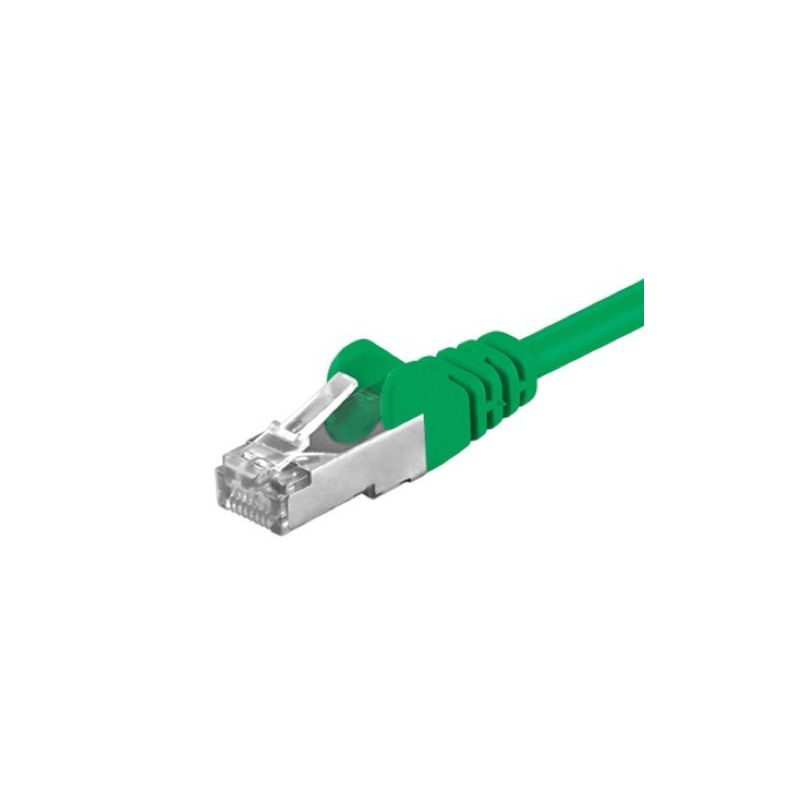 CAT5e Kabel FTP - 0,25 Meter - grün