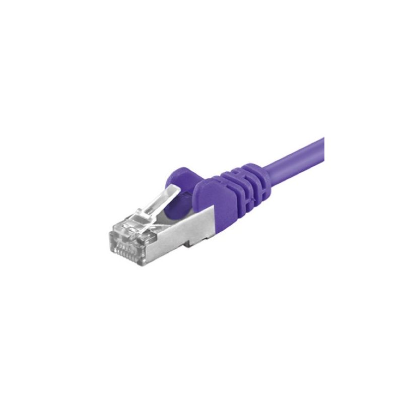 CAT5e Kabel FTP - 0,50 Meter - lila