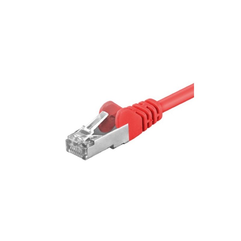 CAT5e Kabel FTP - 0,25 Meter - rot