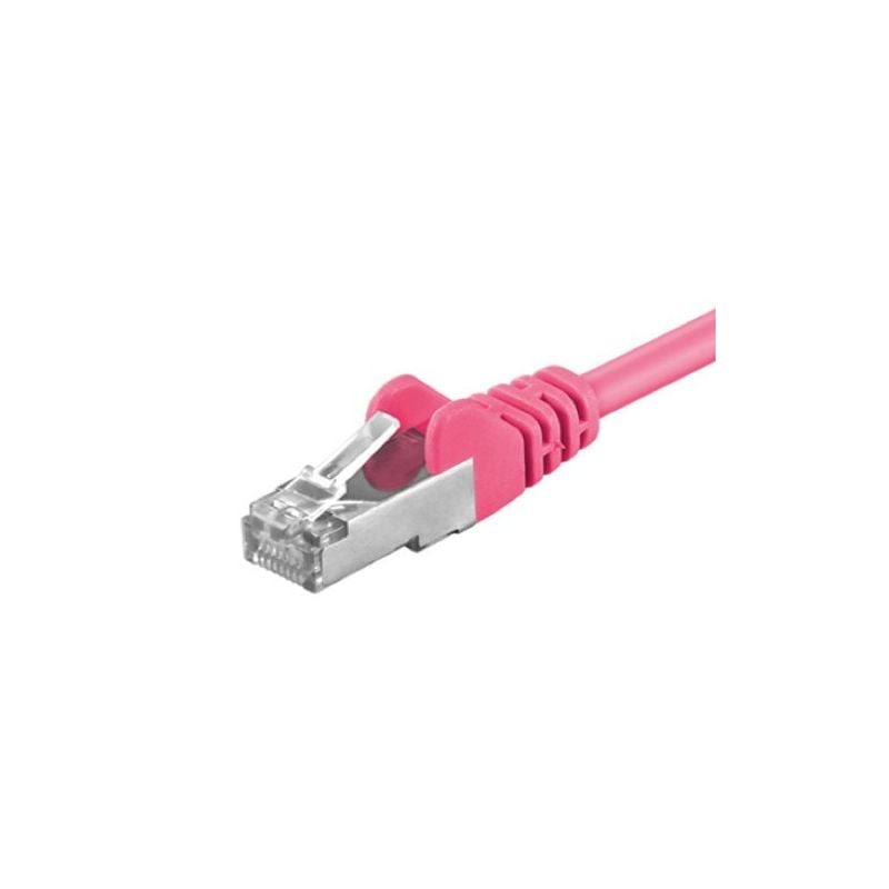 CAT5e Kabel FTP - 0,50 Meter - rosa