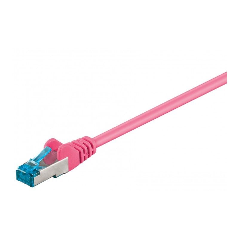 CAT6a Kabel LSOH S-FTP - 2 Meter - rosa