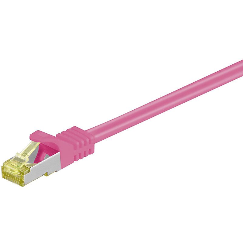 Cat7 Kabel S/FTP/PIMF - 30 Meter - rosa