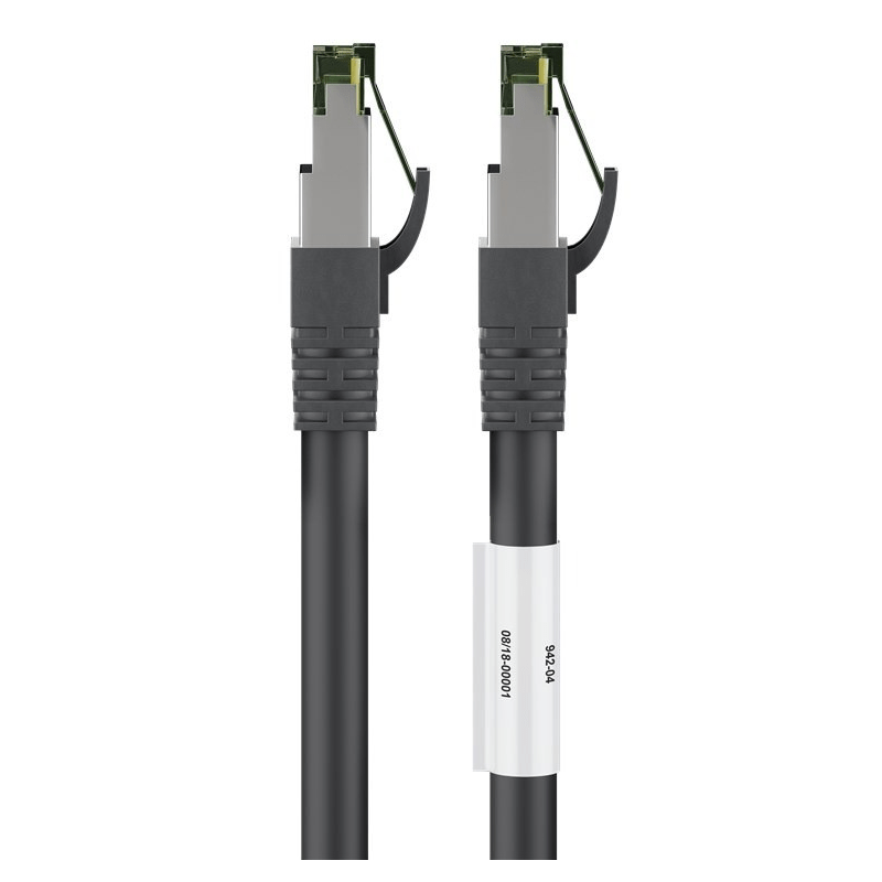 Cat8 Kabel S/FTP/PIMF - 3 Meter - schwarz