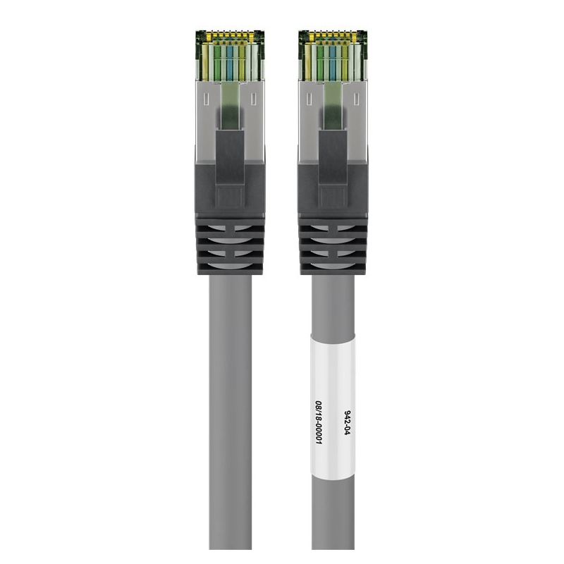 Cat8 Kabel S/FTP/PIMF - 2 Meter - grau