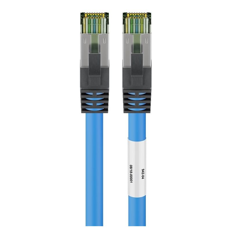 Cat8 Kabel S/FTP/PIMF - 5 Meter - blau