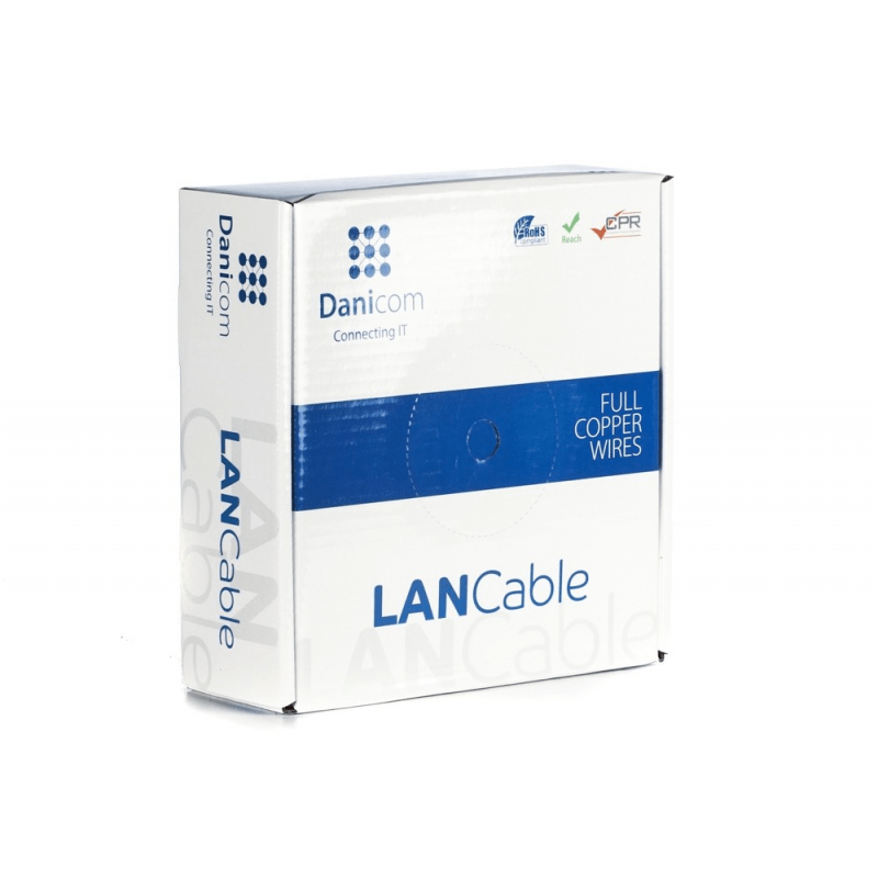 DANICOM CAT6a Kabel U/UTP 50 Meter – LSZH (Fca)