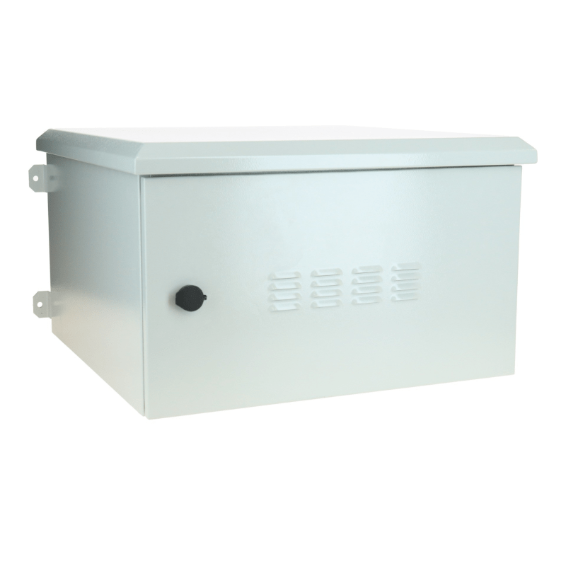 6 HE 19” Outdoor Serverschrank zur Wandmontage IP55 - 600 x 600 x 368mm