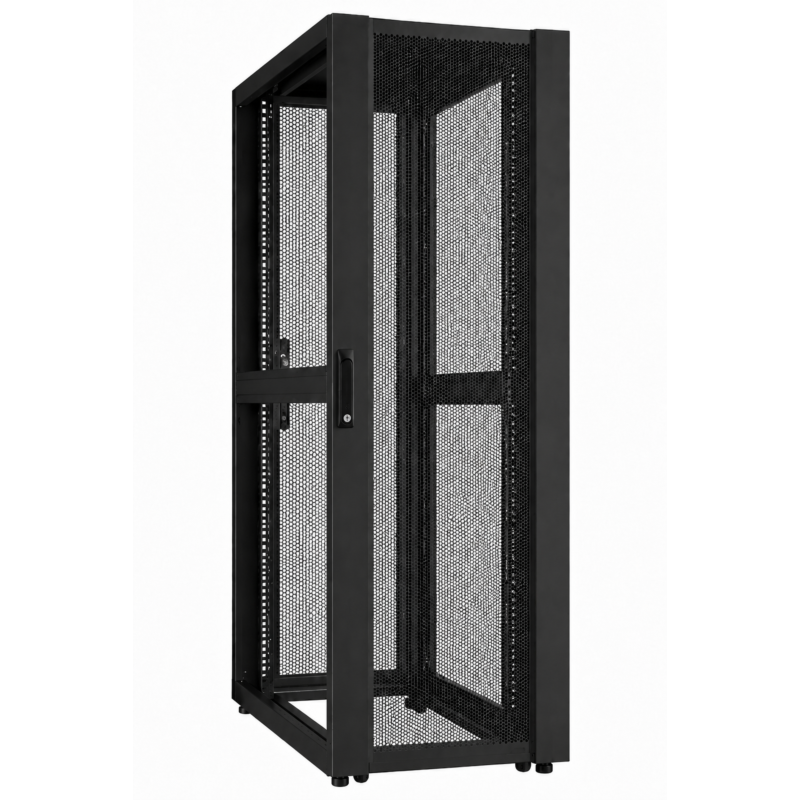 52 HE 19” Datacenter Netzwerkschrank, mit perforierter Fronttür (BxTxH) 800 x 1200 x 2400mm