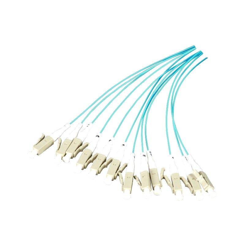 Set OM3 Glasfaser Pigtail LC - türkis