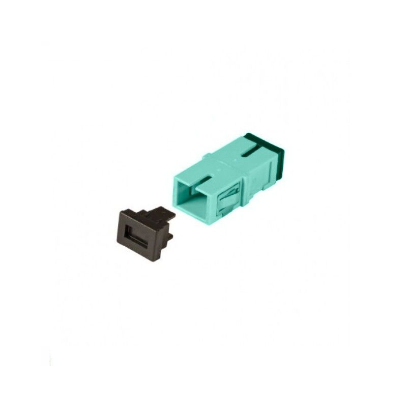 Multimode Keystone-Glasfaserkupplung SC-SC Simplex - türkis