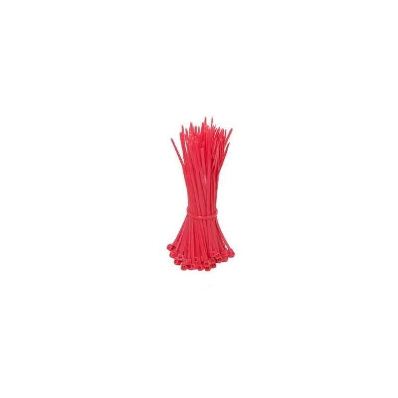 100 Stück Kabelbinder 140 mm - rot