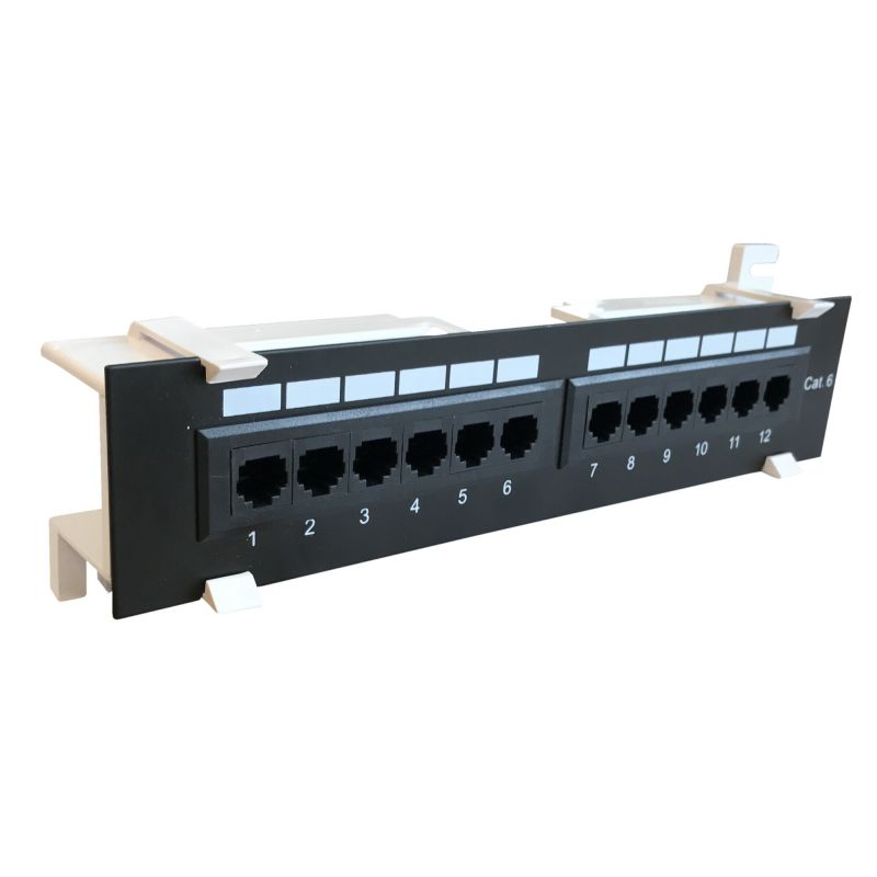 Wand-Patchfeld CAT 6 - 12-fach UTP