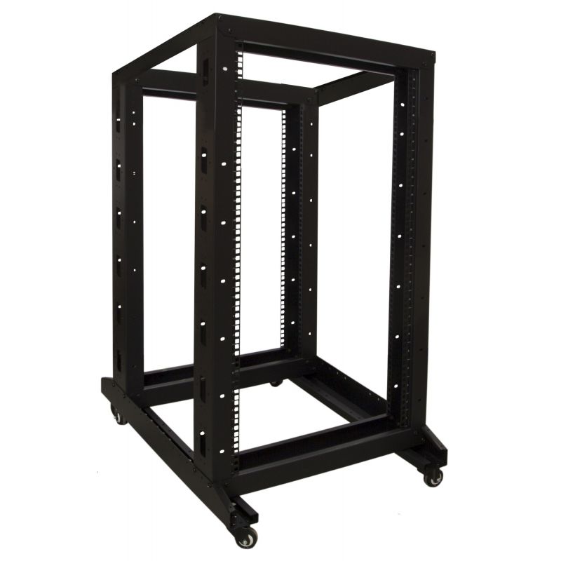 22 HE 19 Zoll Netzwerkregal auf Rollen - unmontiert 600 x 800 x 1200 mm (BxTxH)