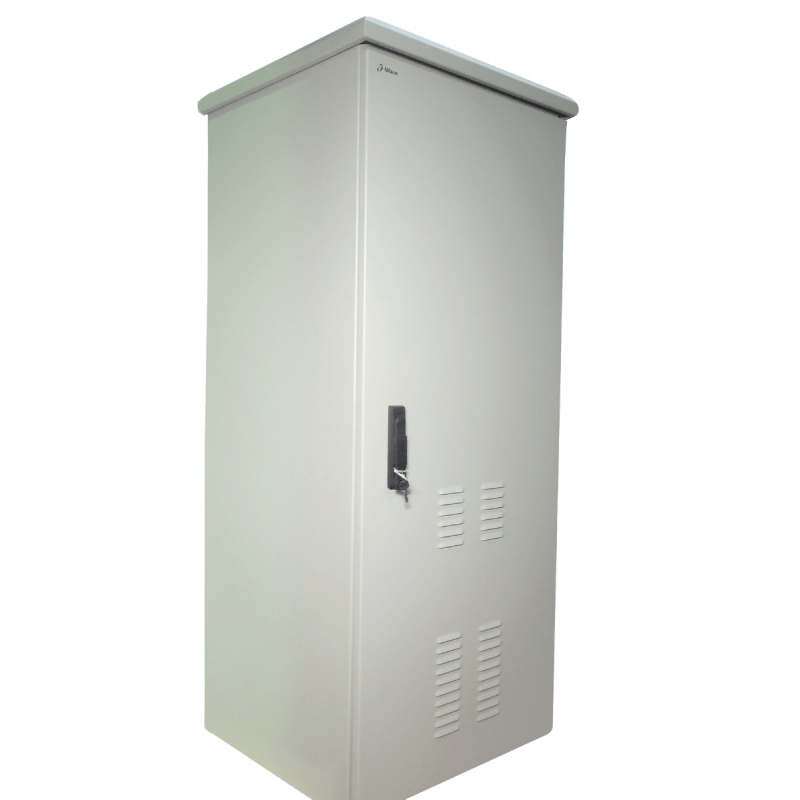 32 HE 19 Zoll Outdoor Netzwerkschrank mit Glastür 600 x 600 x 1600 mm (BxTxH)