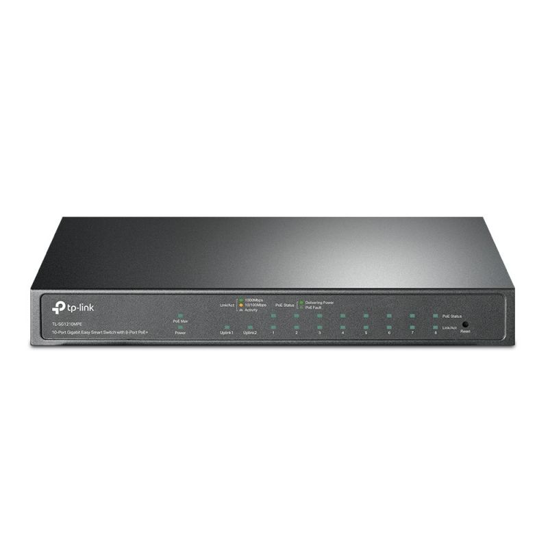 TP-Link 10-ports 1210 managed PoE smart switch