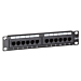 10 Zoll Patchfeld 12 Ports CAT 6 UTP