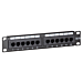 10 Zoll Patchfeld 12 Ports CAT 5e UTP
