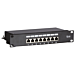 10 Zoll Patchfeld 8 Ports CAT 6 FTP