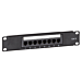 10 Zoll Patchfeld 8 Ports CAT 6 UTP